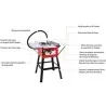 Sierra Banco 10" 1800W 4500Rpm M1Ydls2542D Scmc