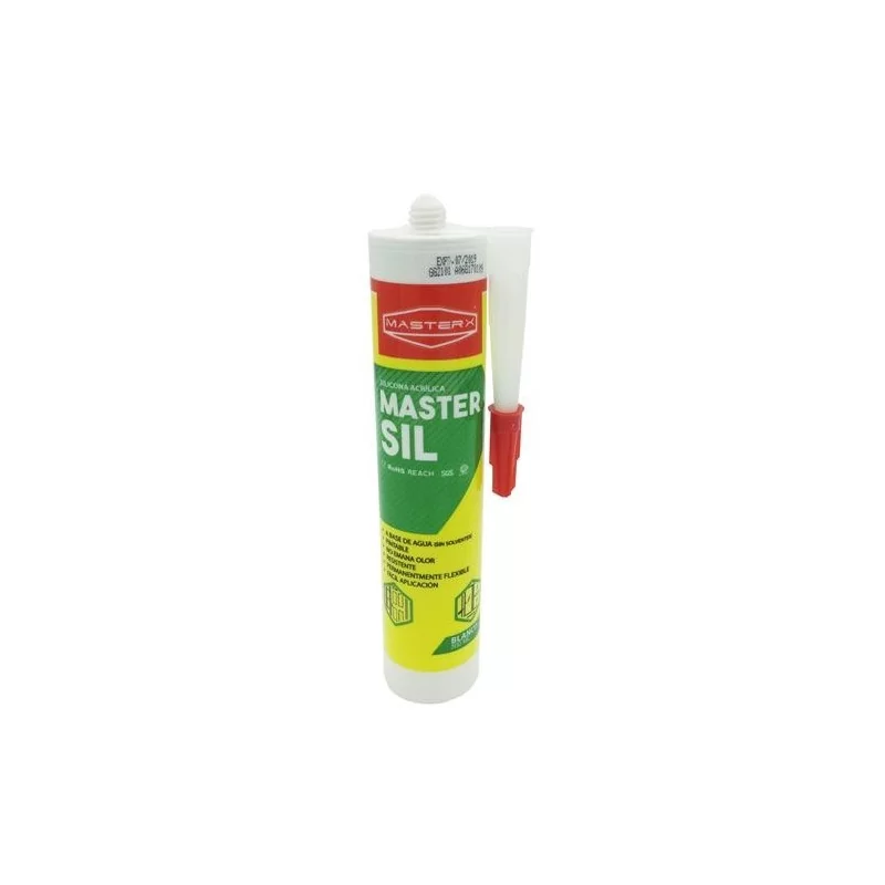Silicona Acrilico Blanco Pintable 300Ml MasterX
