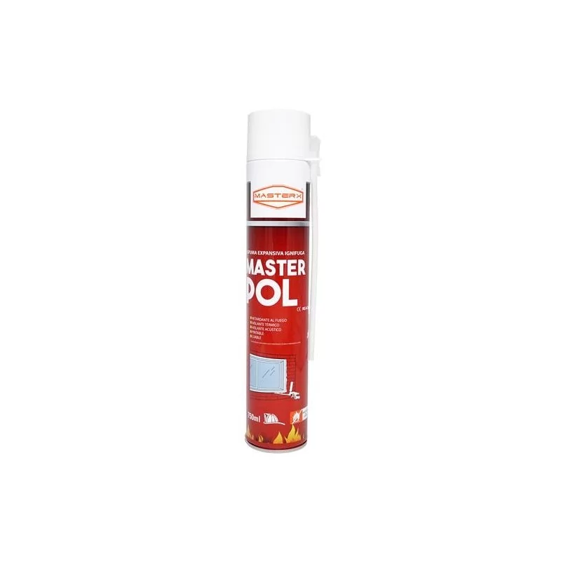 Espuma Poliuretano Expans 750Ml Spray Ignifugo Mas