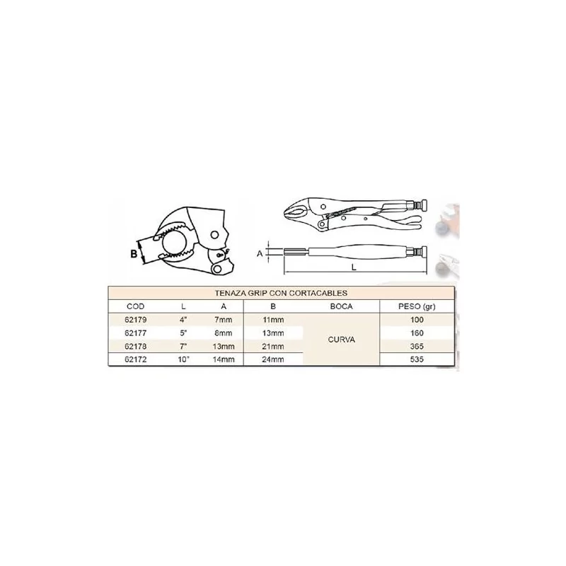 Caiman Punta Curva 10" 62172 Egamaster