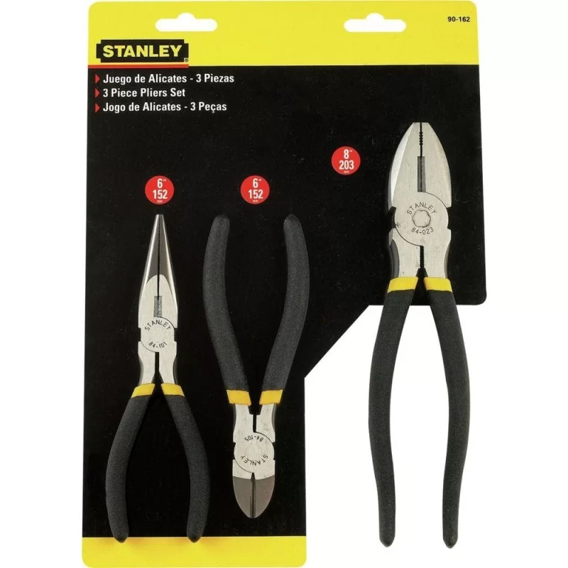 Alicate Juego 03Pc Un+Co+Pt 90162 Stanley