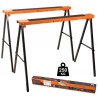 Soporte Caballetes Mesa de trabajo Plegable 2 unidades 330042 TACTIX