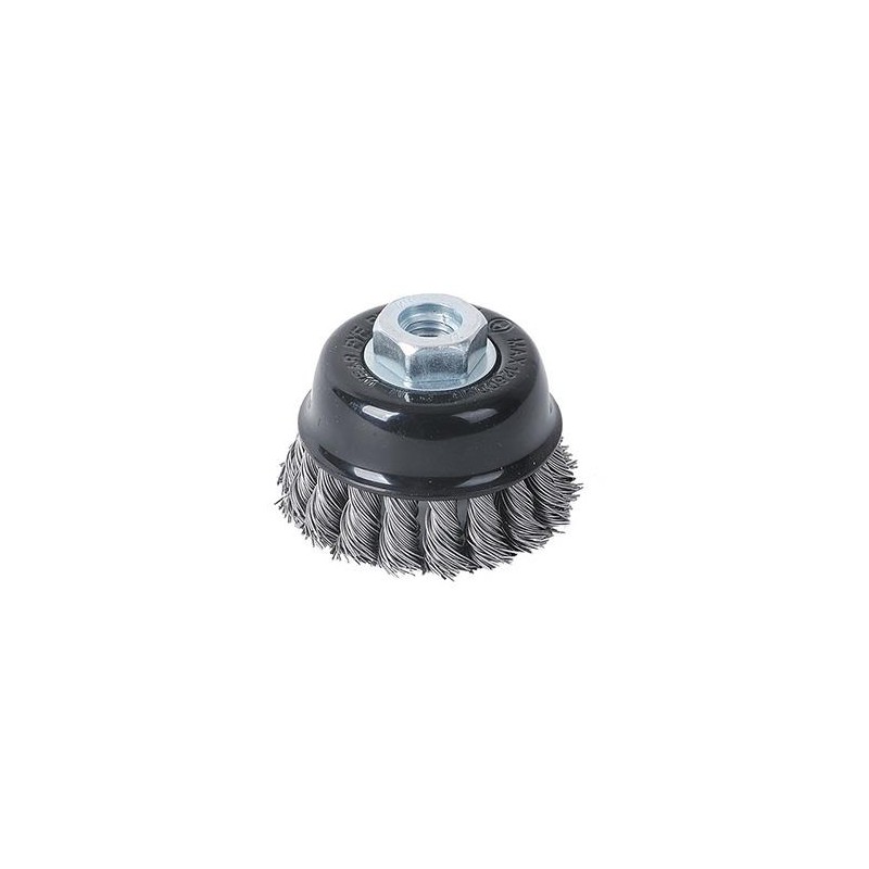 Grata Copa Cónica Acero Trenzada 4"" M14 447247 TACTIX
