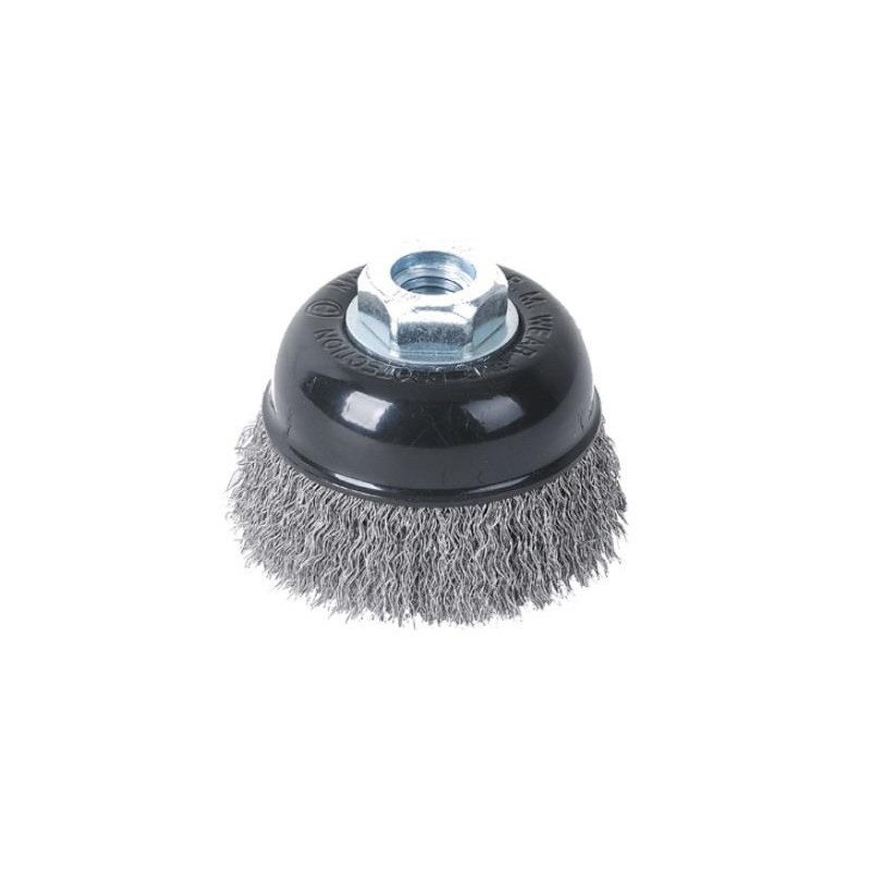 Grata Copa Cónica Acero Inoxidable Ondulado 3" M14 447255 Tactix