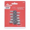 Punta Dado Hembra Jgo 10PC PUL (1/4"X45MM) 746020