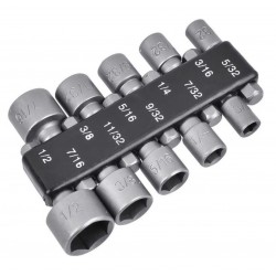 Punta Dado Hembra Jgo 10PC PUL (1/4"X45MM) 746020