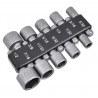 Punta Dado Hembra Jgo 10PC PUL (1/4"X45MM) 746020